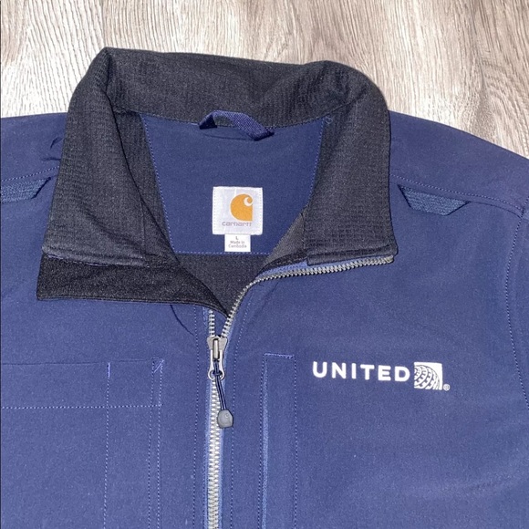 Carhartt United Airlines Blue Jacket L - Picture 3 of 12